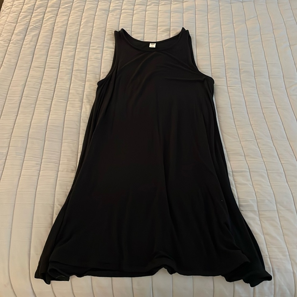 Old Navy black t-shirt tank dress